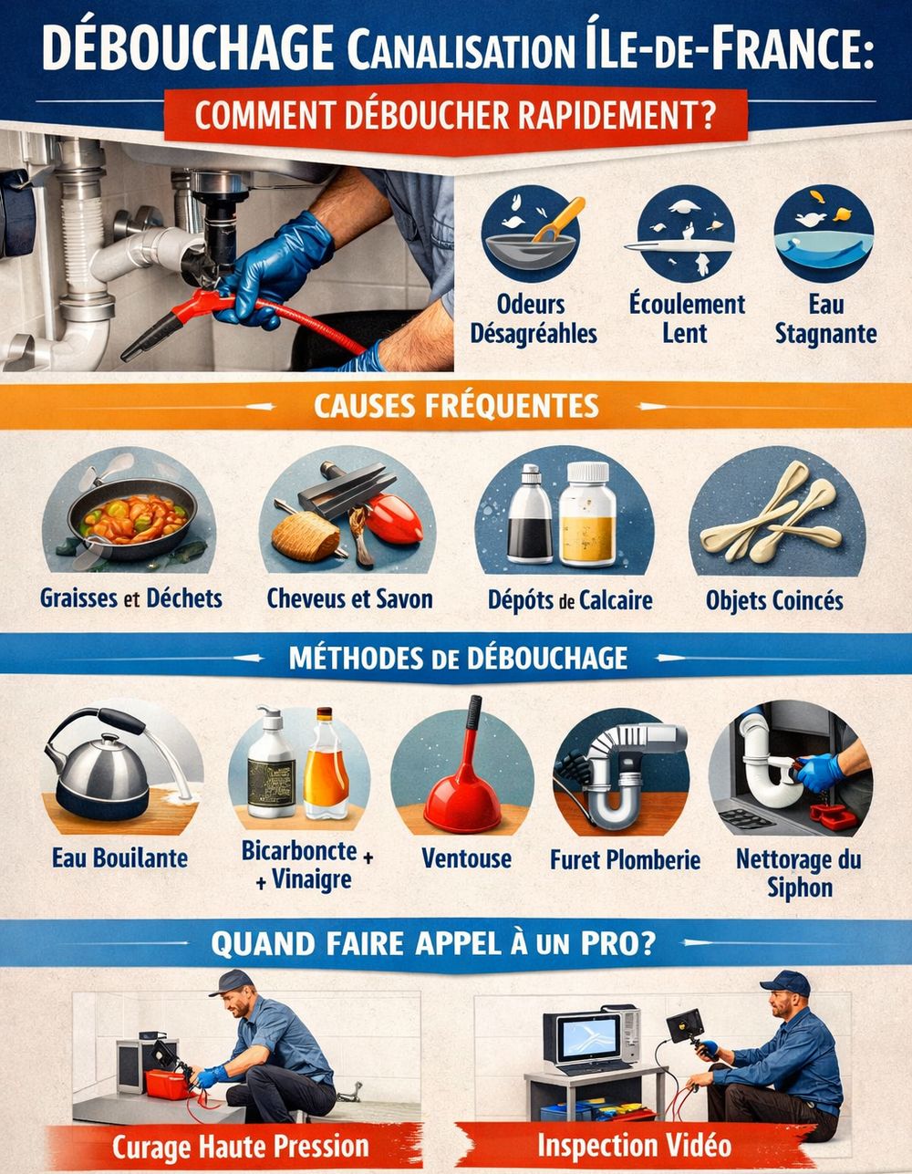 Débouchage canalisation Île-de-France